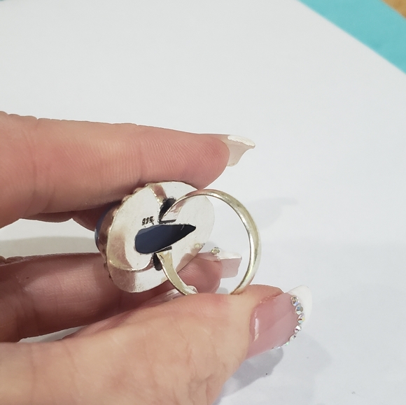 Chalcedony 925 Silver Vintage Style Ring - Picture 5 of 13